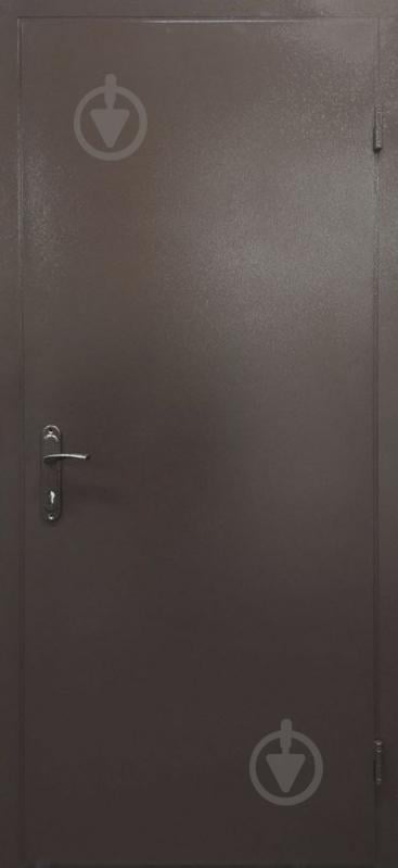 Двері вхідні Техно 1 RAL 8017 2040х860 мм праві - фото 1