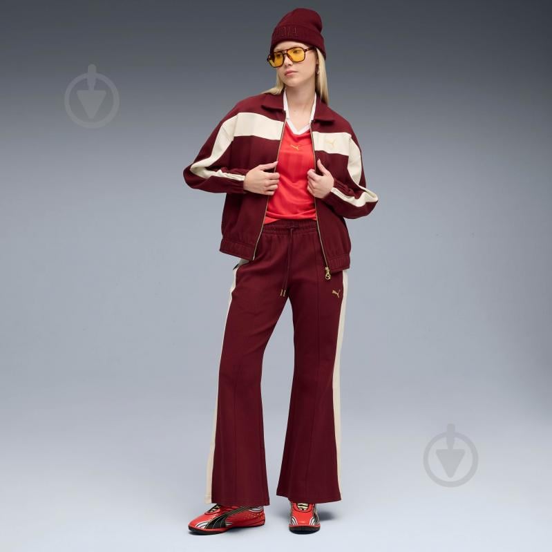 Джемпер Puma T7 Relaxed Track Jacket 63213796 р.M бордовый - фото 5
