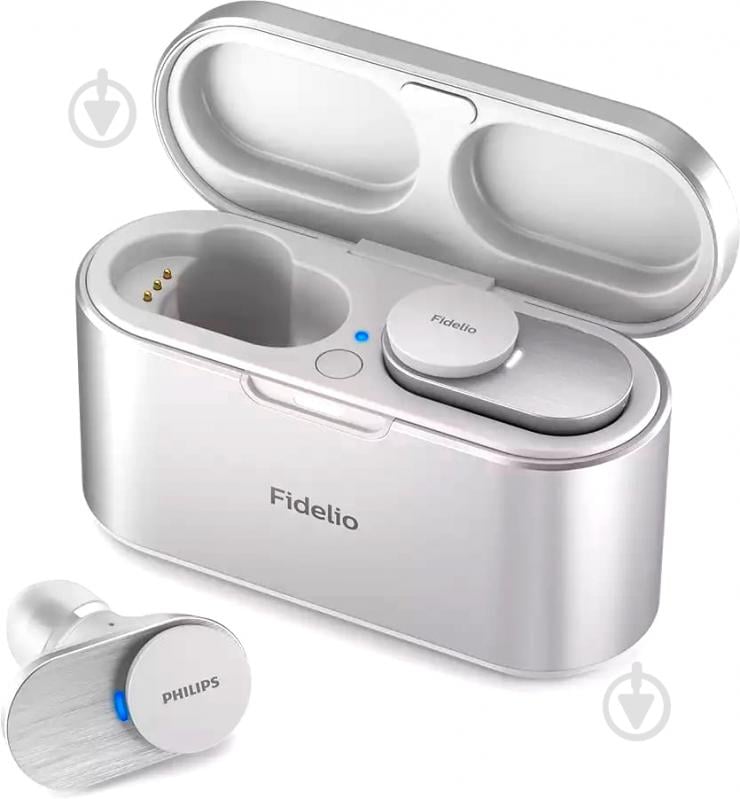 Навушники Philips Fidelio TWS ANC Pro+ Hi-Res IPX4 white (T1WT/00) - фото 2