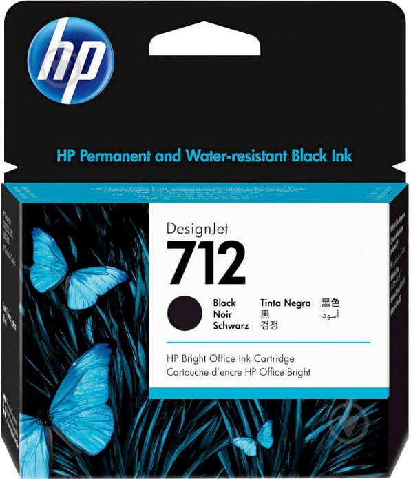 Картридж HP 712 DesignJet Т230/Т630 80 мл (3ED71A) black - фото 1