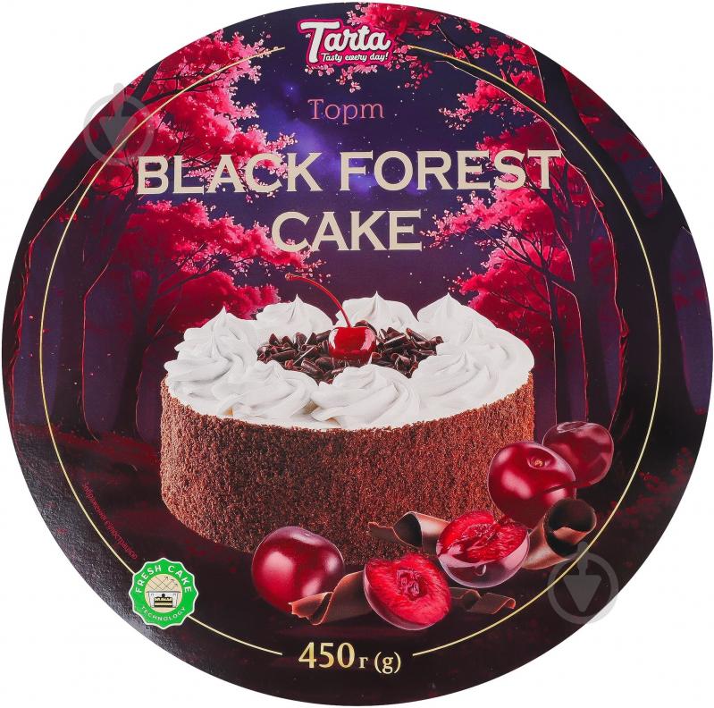Торт Tarta бисквитный Black forest cake 450 г - фото 6