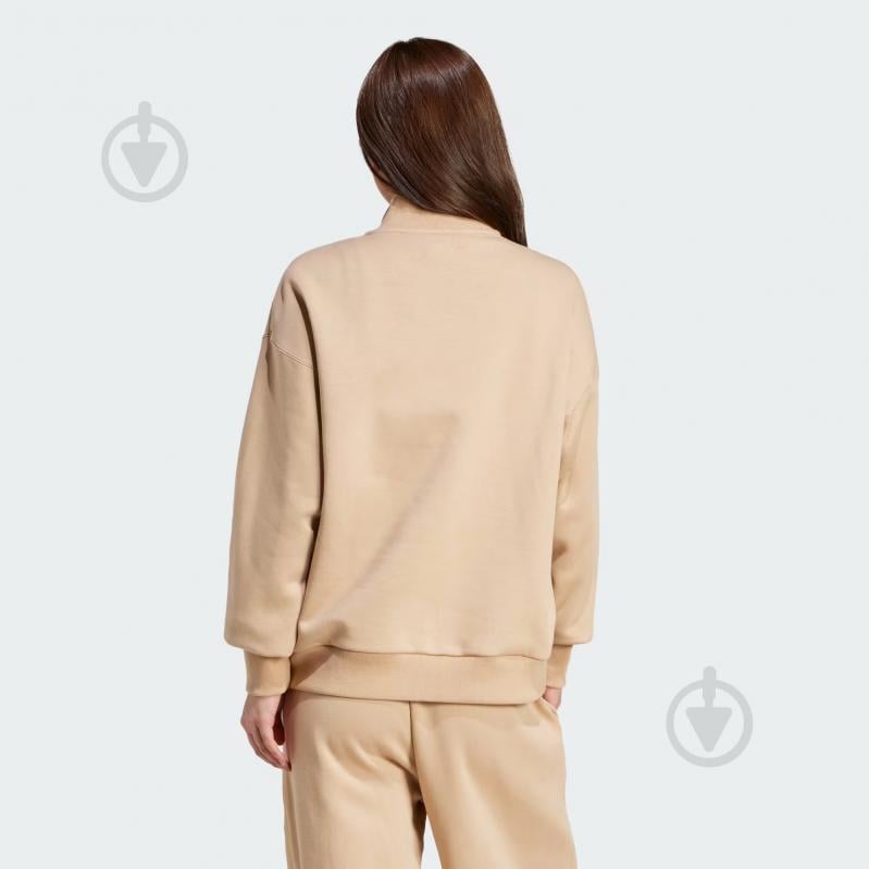 Джемпер Adidas ALL SZN Fleece Loose Quarter-Zip JV7248 р.M коричневий - фото 2 Джемпер Adidas ALL SZN Fleece Loose Quarter-Zip JV7248 р.M коричневий - фото 2