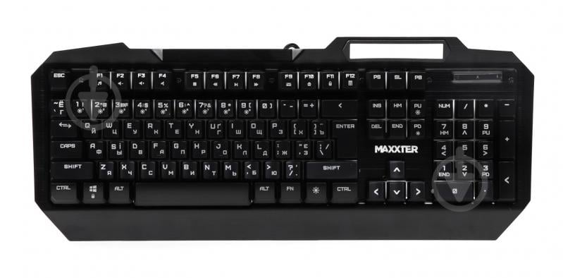 Клавіатура ігрова Maxxter (KBG-201-UL) KBG-201-UL black - фото 2