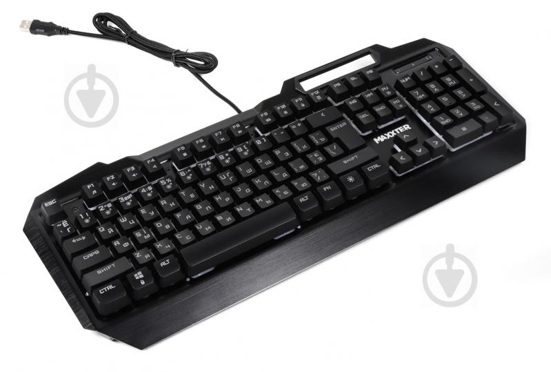 Клавіатура ігрова Maxxter (KBG-201-UL) KBG-201-UL black - фото 3