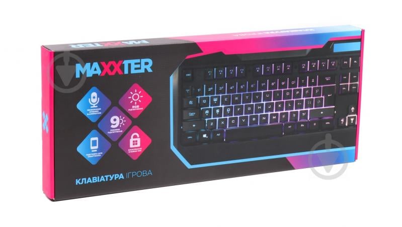 Клавіатура ігрова Maxxter (KBG-201-UL) KBG-201-UL black - фото 6