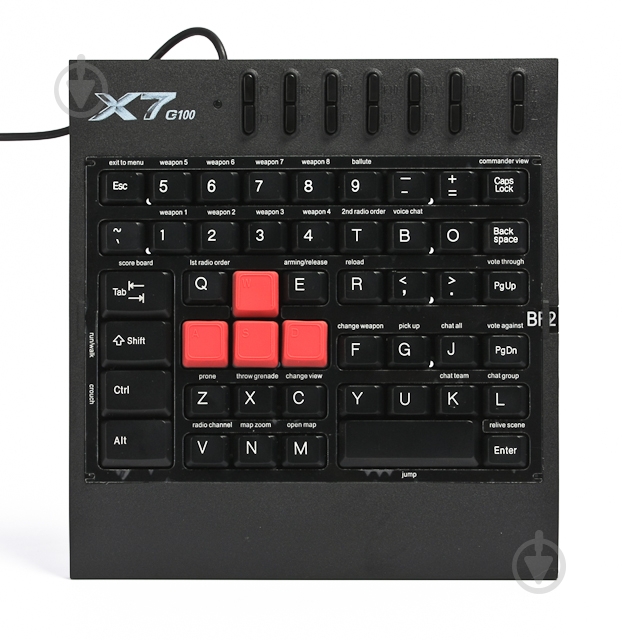 Клавиатура игровая A4Tech (G100 USB (Black)) black - фото 1 Клавиатура игровая A4Tech (G100 USB (Black)) black - фото 1