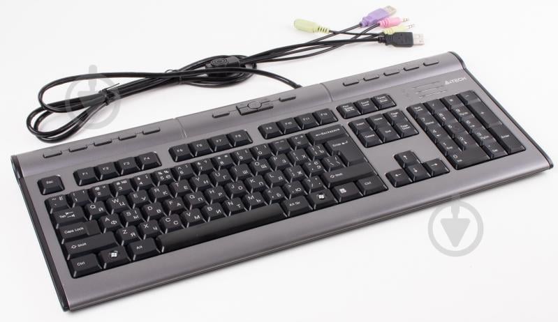 Клавиатура A4Tech (KL-7MUU USB (Silver Grey)) grey - фото 2 Клавиатура A4Tech (KL-7MUU USB (Silver Grey)) grey - фото 2