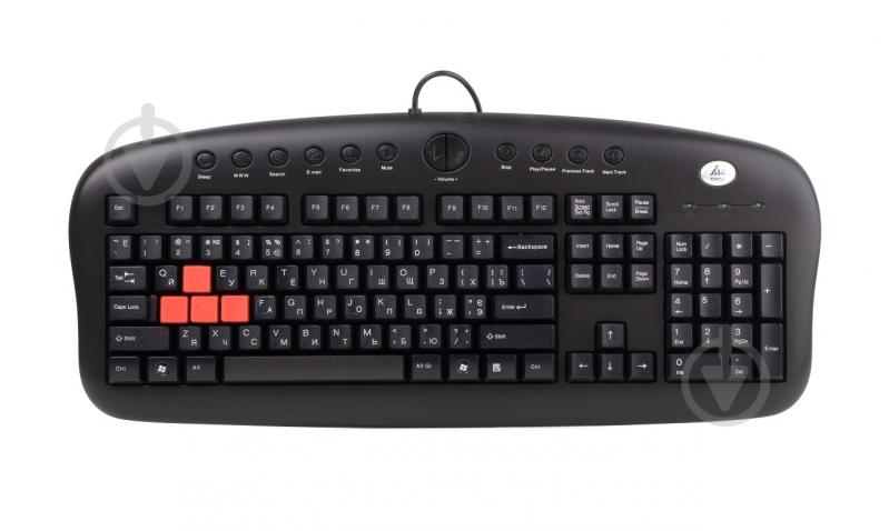 Клавиатура игровая A4Tech (KB-28G PS/2) black - фото 1