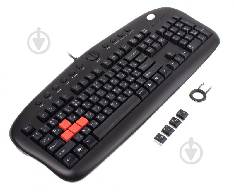Клавиатура игровая A4Tech (KB-28G PS/2) black - фото 2