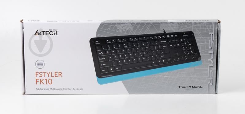Клавиатура A4Tech (FK10 (Blue)) blue - фото 7