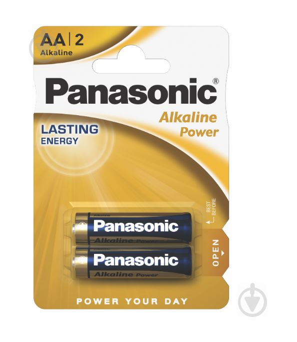 Батарейка Panasonic ALKALINE POWER AA (LR6REB/2BP) - фото 1