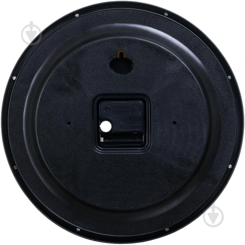 Часы настенные 30 см черные 577A2 - фото 3