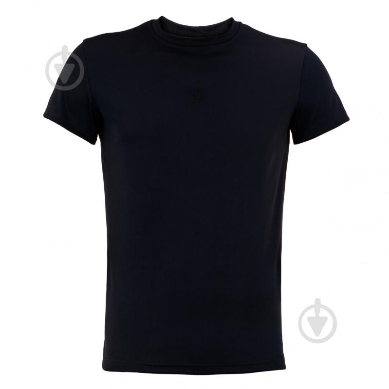 Футболка мужская LOGOS из COOLMAX с вышивкой черный герб 04-09-00-0104 р.S navy/blue - фото 1