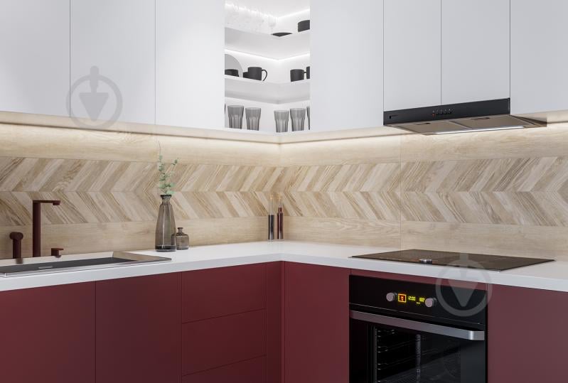 Плитка Golden Tile Wood Chevron beige 9L1190 15x90 см - фото 5