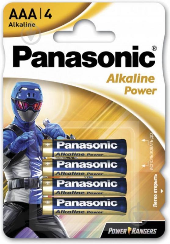 Батарейка Panasonic Panasonic ALKALINE POWER AAA BLI 4 (LR03REB/4B1F) AAA (мизинчиковые) (LR03REB/4BPRPR) - фото 1
