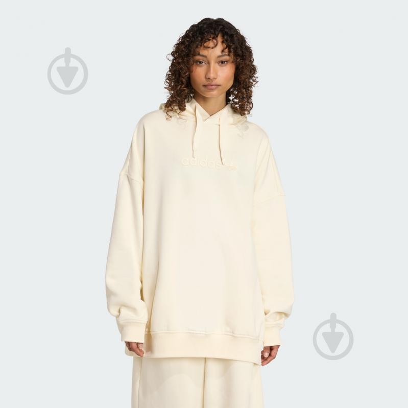 ᐉ Джемпер Adidas ESS LIN HOODIE JX5495 р.S бежевый • Купить в