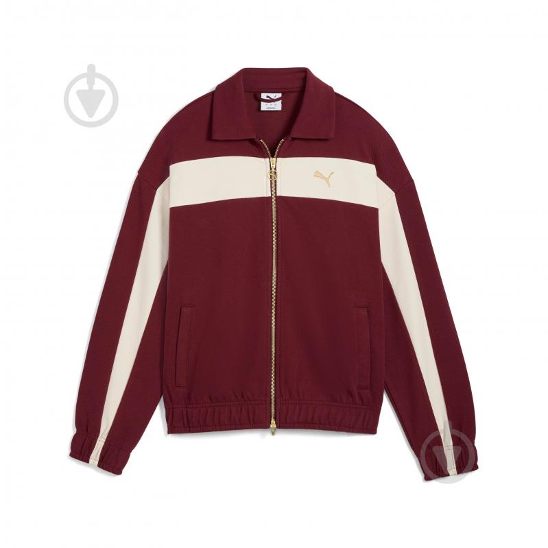 Джемпер Puma T7 Relaxed Track Jacket 63213796 р.S бордовий - фото 6 Джемпер Puma T7 Relaxed Track Jacket 63213796 р.S бордовий - фото 6