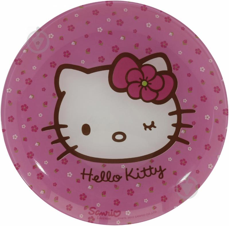 Тарелка десертная Luminarc Hello Kitty pink 20,5 cм - фото 2