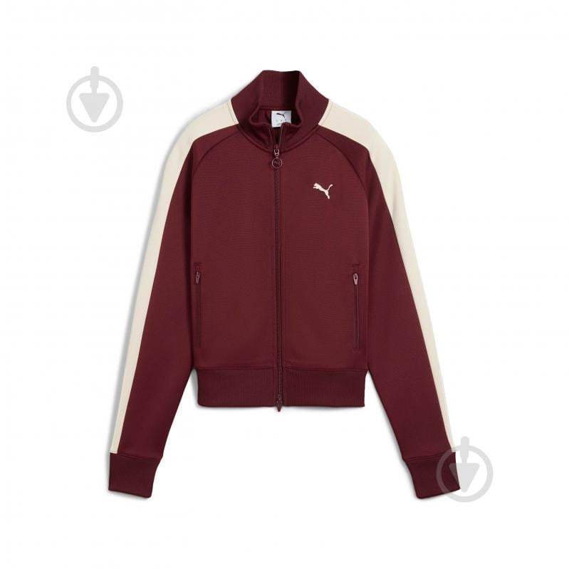 Джемпер Puma T7 ALWAYS ON Short Track Jacket 62979696 р.S бордовий - фото 6