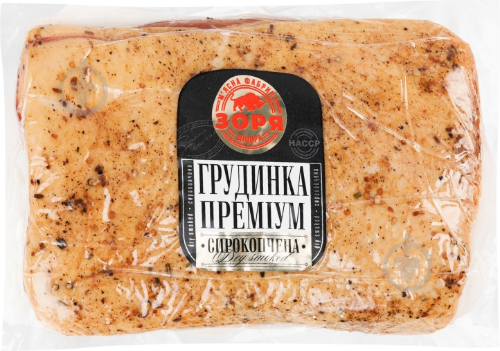 Грудинка Преміум сирокопчена вагова у вакуумній упаковці - фото 1