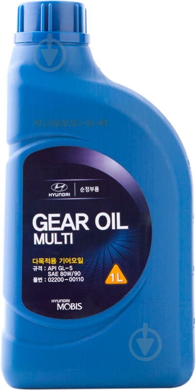 Мастило трансмісійне Hyundai/Kia Gear Oil Multi 80W-90 1 л (220000110) - фото 1