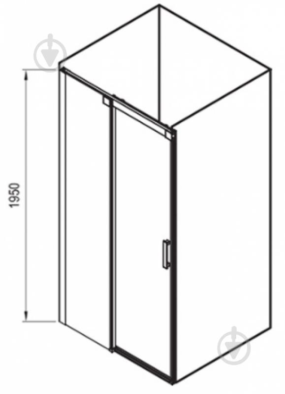 Душевые двери Ravak MSD2-100R Bright Alu+Transparent - фото 4 Душевые двери Ravak MSD2-100R Bright Alu+Transparent - фото 4