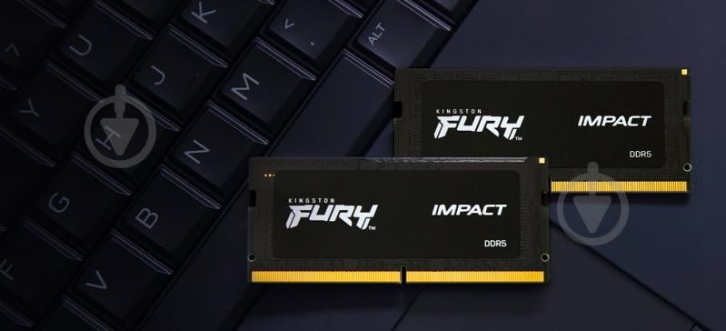 Оперативная память Kingston SODIMM DDR5 8 GB (1x8GB) 4800 MHz (KF548S38IB-8) FURY Impact - фото 3