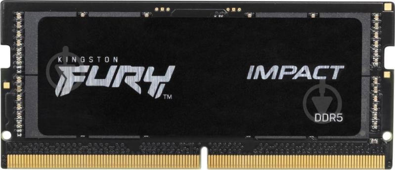 Оперативная память Kingston SODIMM DDR5 8 GB (1x8GB) 4800 MHz (KF548S38IB-8) FURY Impact - фото 1