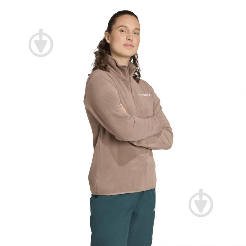 Джемпер Adidas W MT ESS HZ FL JM3119 р.S коричневый - фото 3 Джемпер Adidas W MT ESS HZ FL JM3119 р.S коричневый - фото 3