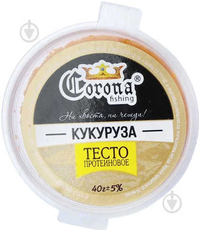 Тісто протеїнове Corona Fishing 40 г кукурудза - фото 1