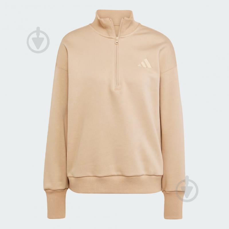 Джемпер Adidas ALL SZN Fleece Loose Quarter-Zip JV7248 р.S коричневий - фото 7 Джемпер Adidas ALL SZN Fleece Loose Quarter-Zip JV7248 р.S коричневий - фото 7