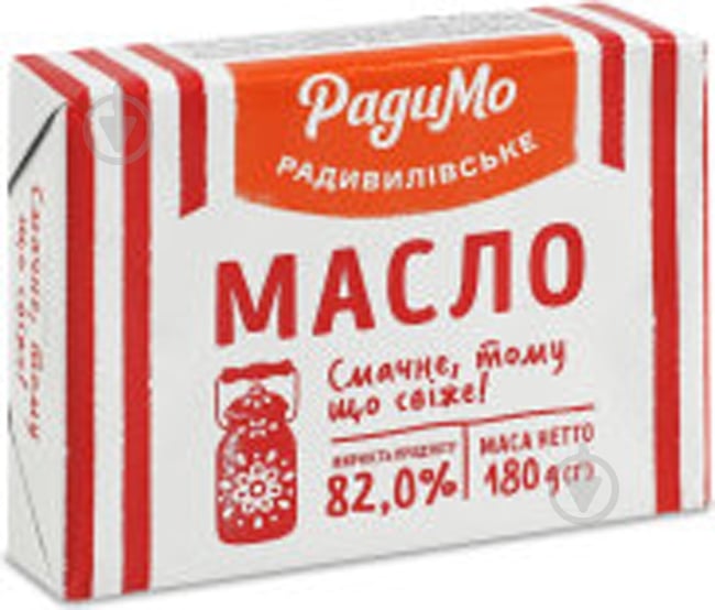 Масло РадиМо сливочное масло «Экстра» 82% 180 г - фото 2