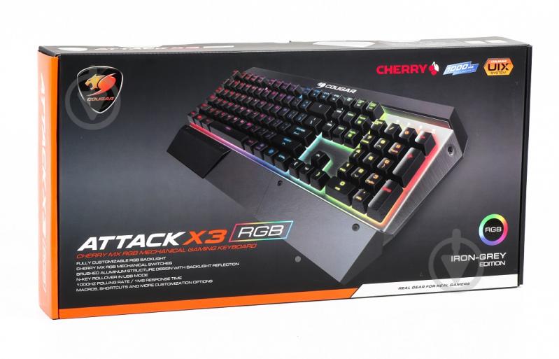 Клавиатура Cougar (ATTACK X3 RGB Iron grey) игровая - фото 6