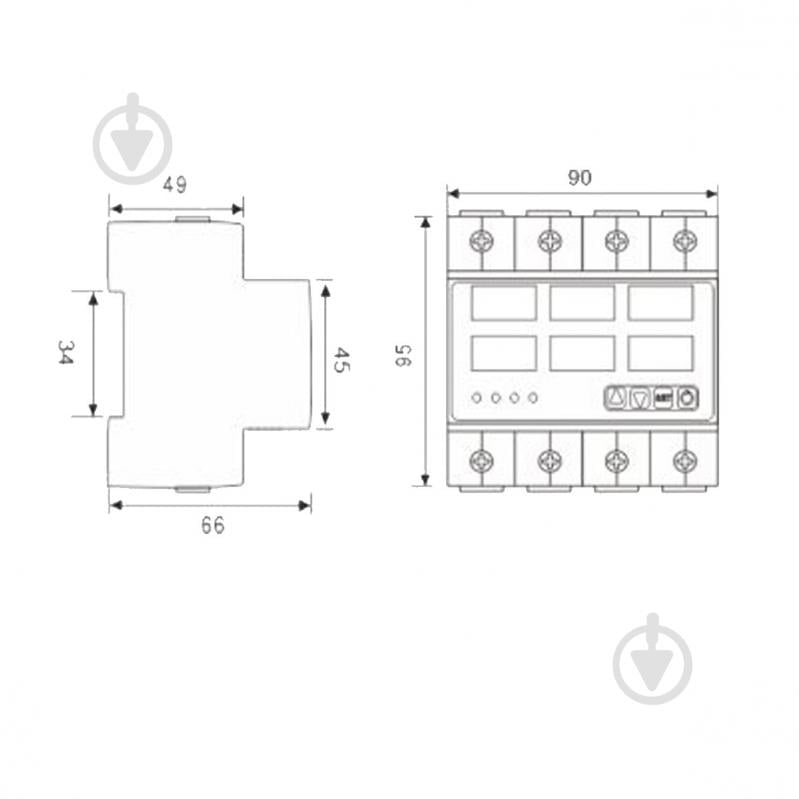 Реле напряжения и тока TosunLux TDP2-3 63А 3NO 380В - фото 2 Реле напряжения и тока TosunLux TDP2-3 63А 3NO 380В - фото 2