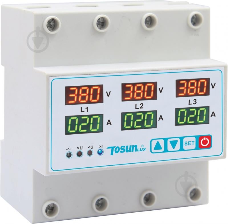 Реле напряжения и тока TosunLux TDP2-3 63А 3NO 380В - фото 1 Реле напряжения и тока TosunLux TDP2-3 63А 3NO 380В - фото 1