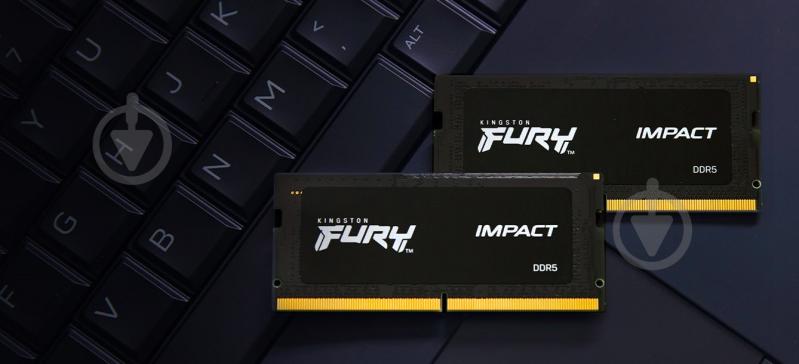 Оперативна пам'ять Kingston SODIMM DDR5 16 GB (1x16GB) 4800 MHz (KF548S38IB-16) FURY Impact - фото 5