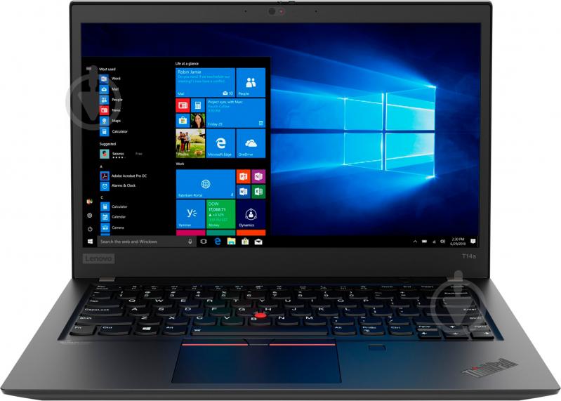 Ноутбук Lenovo ThinkPad T14s Gen 1 14" (20T0001FRT) black - фото 1