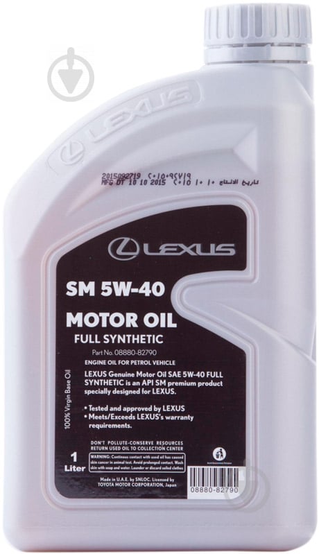 Моторне мастило Lexus Motor Oil 5W-40 1 л (888082790) - фото 1