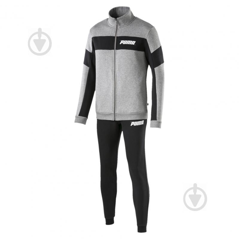 Спортивный костюм Puma Rebel Sweat Suit Cl. 85408703 р. L серый - фото 1