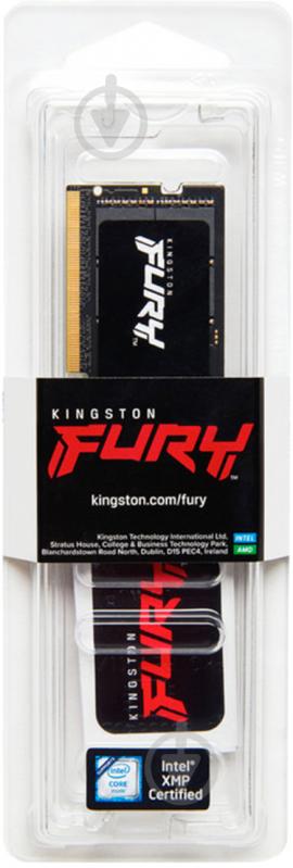 Оперативна пам'ять Kingston SODIMM DDR5 32 GB (1x32GB) 4800 MHz (KF548S38IB-32) FURY Impact - фото 3