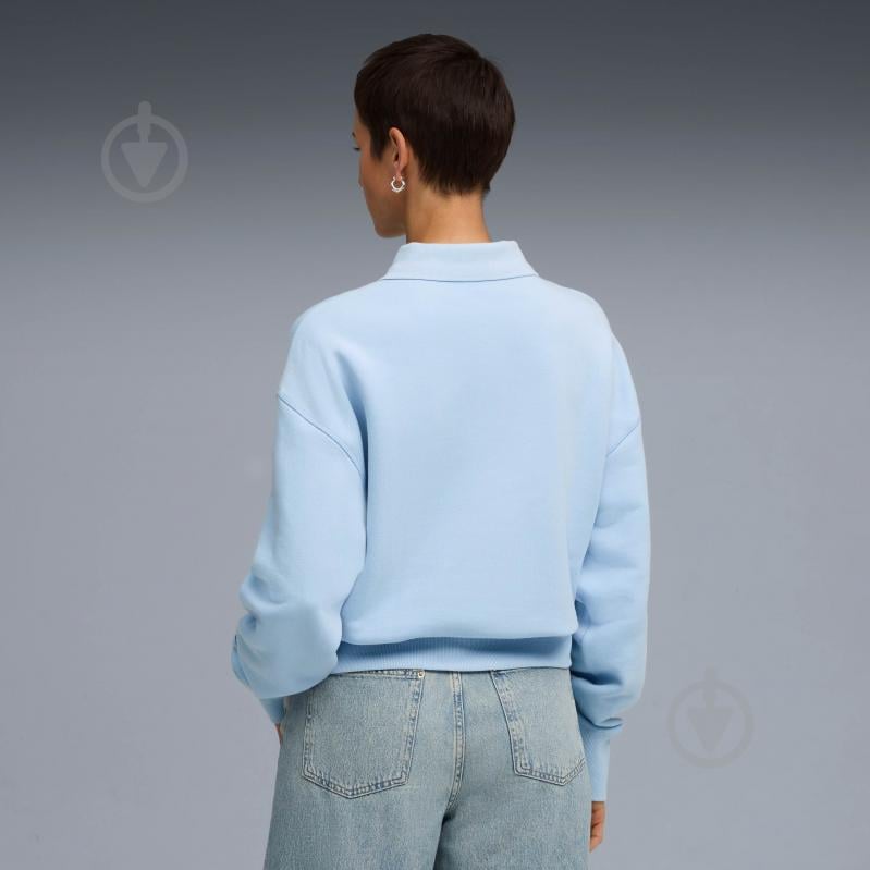 Свитшот Puma PREMIUM ESS Oversized Graphic Polo Crew 63205648 р.S синий - фото 2