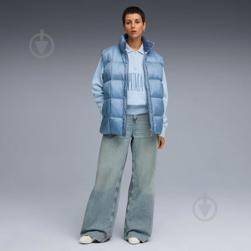 Свитшот Puma PREMIUM ESS Oversized Graphic Polo Crew 63205648 р.S синий - фото 3