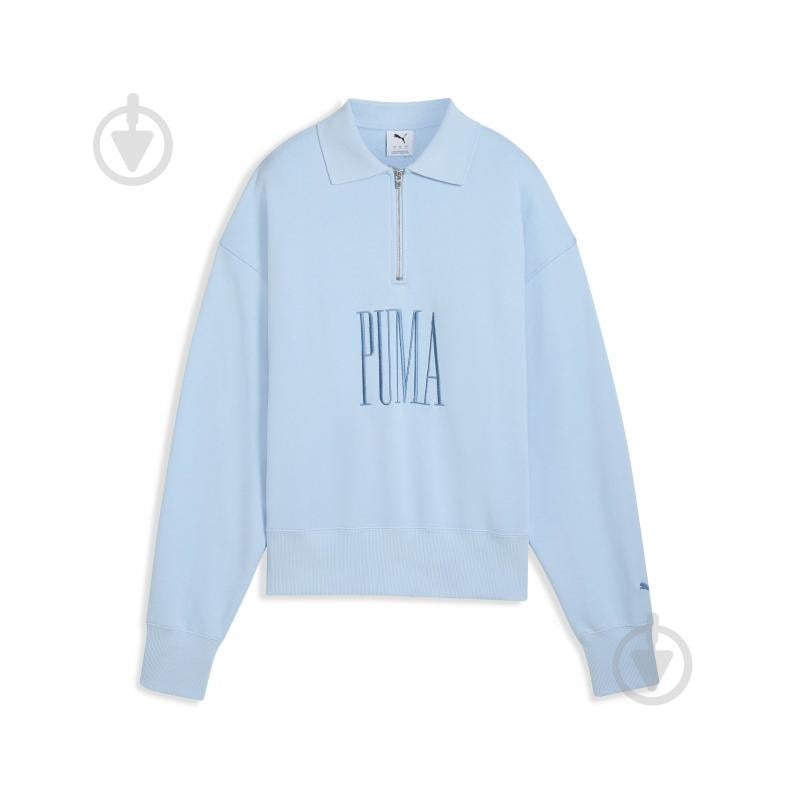 Свитшот Puma PREMIUM ESS Oversized Graphic Polo Crew 63205648 р.S синий - фото 4
