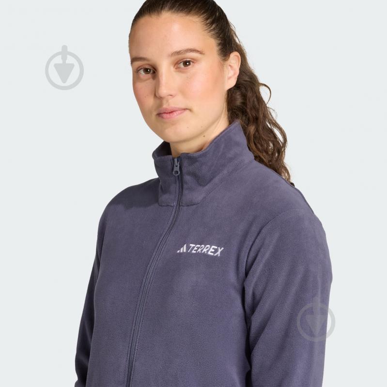 Джемпер Adidas W MT ESS FZ FL JM3114 р.S синий - фото 4 Джемпер Adidas W MT ESS FZ FL JM3114 р.S синий - фото 4