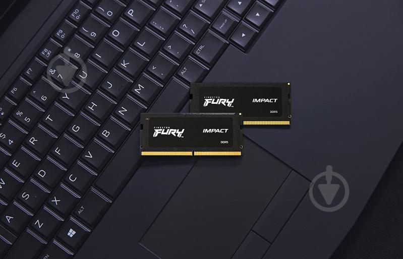 Оперативна пам'ять Kingston SODIMM DDR5 32 GB (2x16GB) 4800 MHz (KF548S38IBK2-32) FURY Impact - фото 4