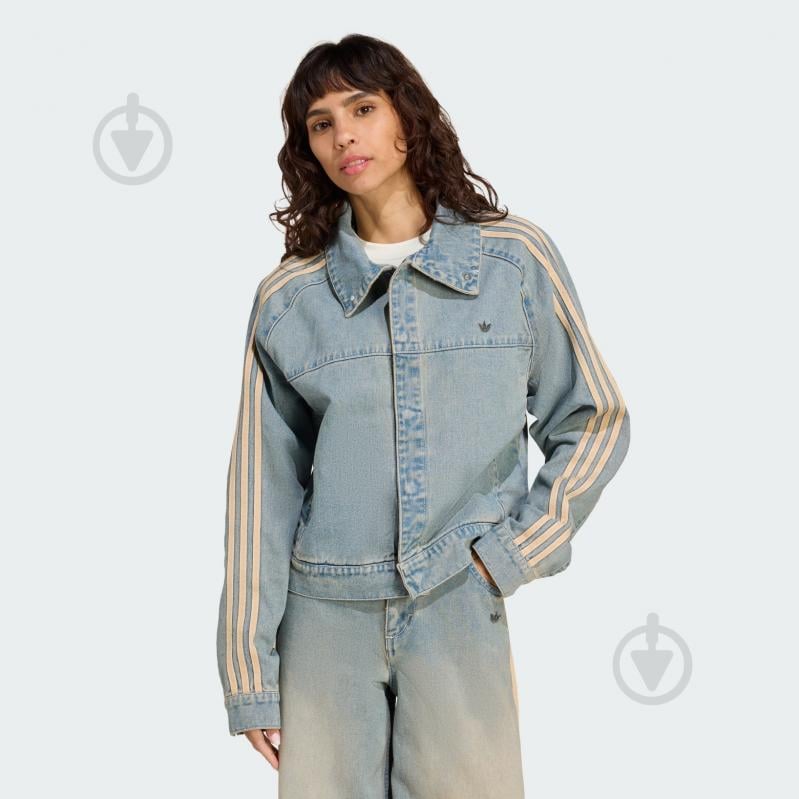 Джемпер Adidas P ESS DENIM JKT JY2872 р.S синий - фото 1 Джемпер Adidas P ESS DENIM JKT JY2872 р.S синий - фото 1