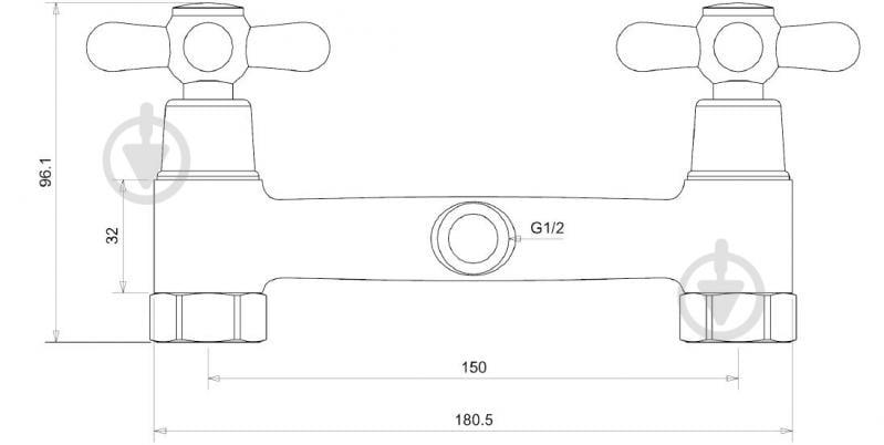 Змішувач для душу Mixxen Медея HB9002805C - фото 2