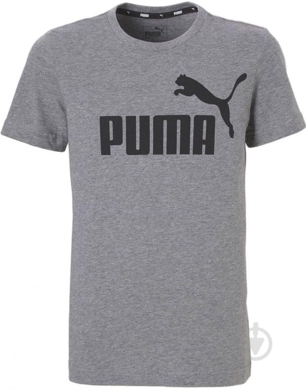 Футболка Puma Essentials Tee B 852542031 серый - фото 1 Футболка Puma Essentials Tee B 852542031 серый - фото 1