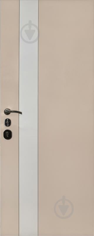 Двері вхідні Стелс антрацит / білий льон 2050x960 мм ліві - фото 2