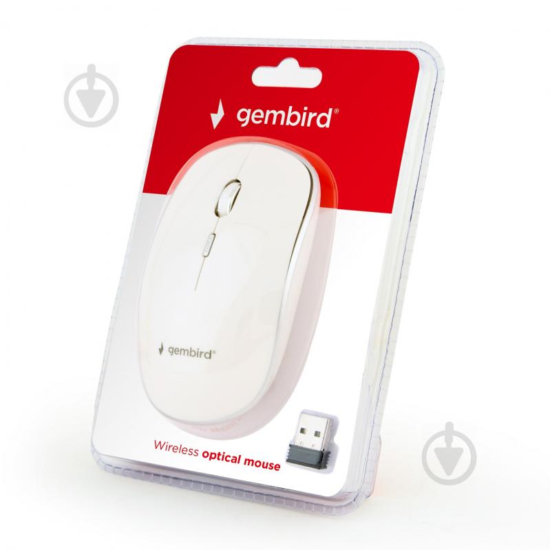 Мышка Gembird MUSW-4B-01-W white - фото 3